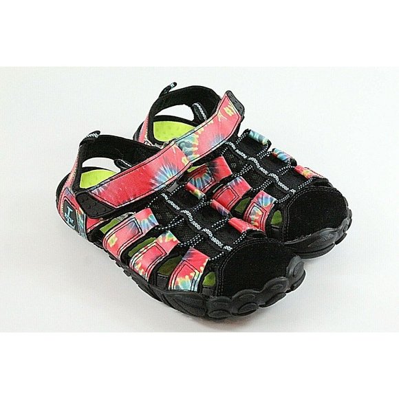 L RUN Womens Size 6 Athletic Hiking Water Shoes Sandals MultiColor - Picture 2 of 7
